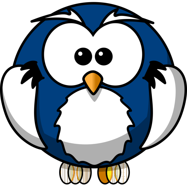 Blue Owls PNG Clip art