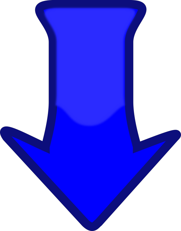 Arrow Blue Down PNG Clip art