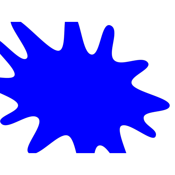Blue Paint Splat PNG Clip art