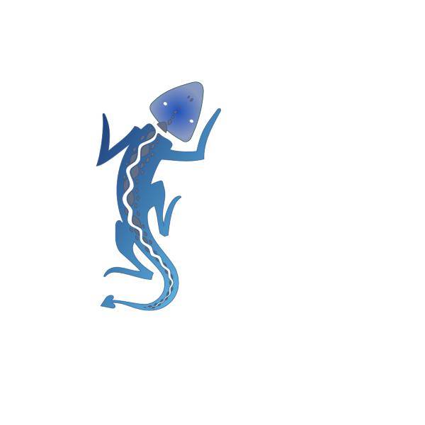 Blue Gecko PNG Clip art