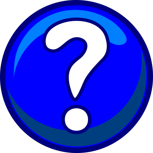 Question Mark - Blue PNG Clip art