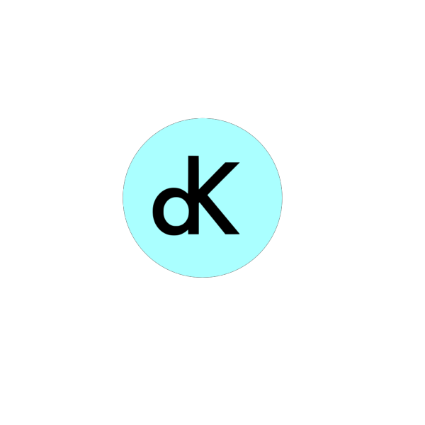 Dk Logo On Light Blue On Circle PNG Clip art