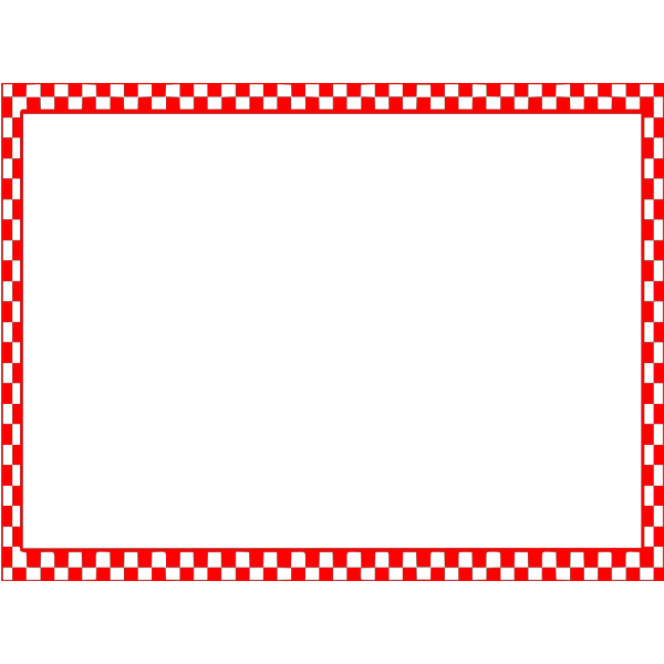 Checkerboard Border Blue PNG Clip art