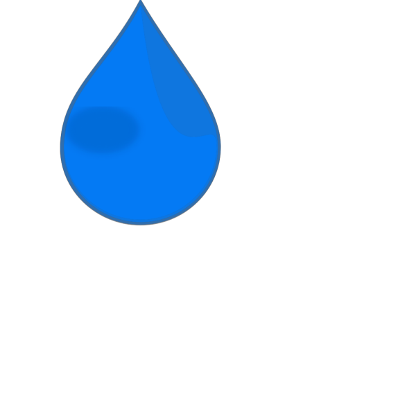 Blue Water Drop PNG Clip art