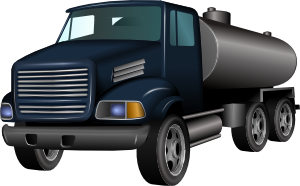 18 Wheel Truck Blue And Gold PNG Clip art