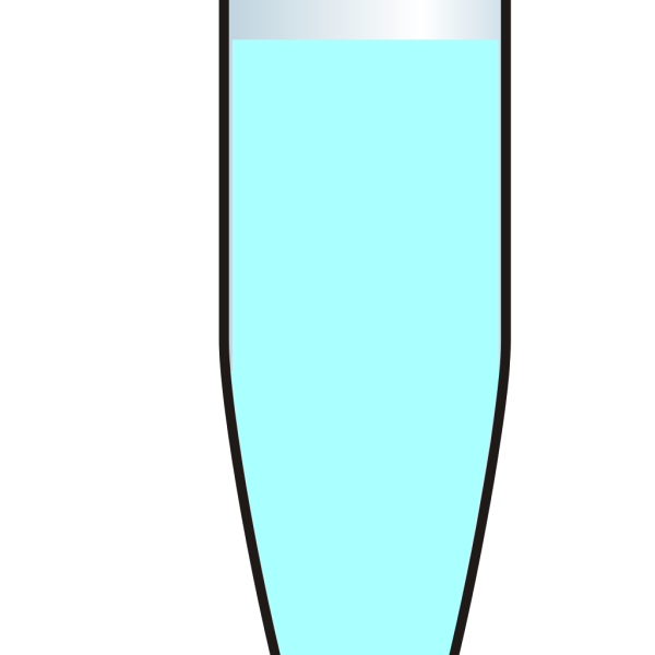 Closed Eppendorf Tube Blue PNG Clip art