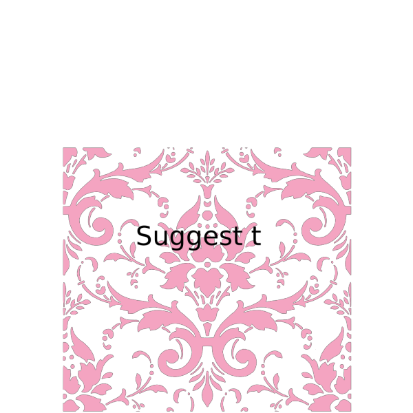Pink Damask Rabbit With Blue Background PNG Clip art