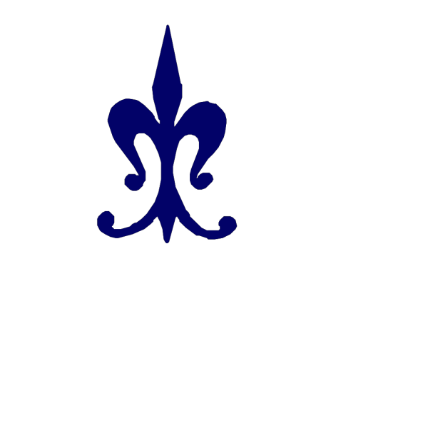 Blue Damask Symbol PNG Clip art