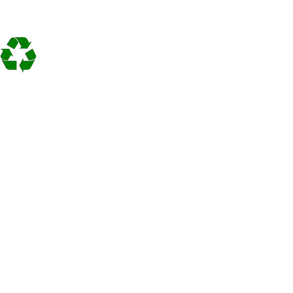 Large Green Recycle Symbol PNG Clip art