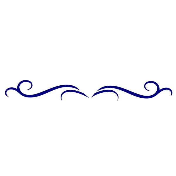 Royal Blue Scroll PNG Clip art