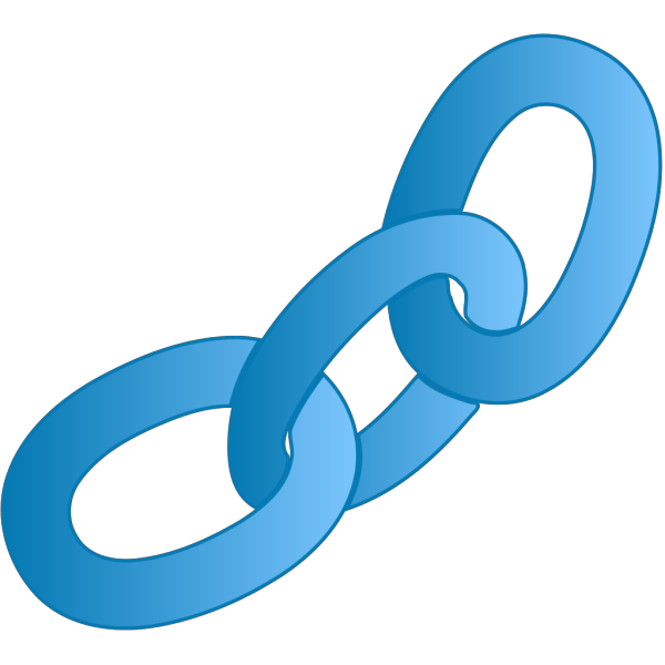 Blue Chain (no Outline) PNG Clip art