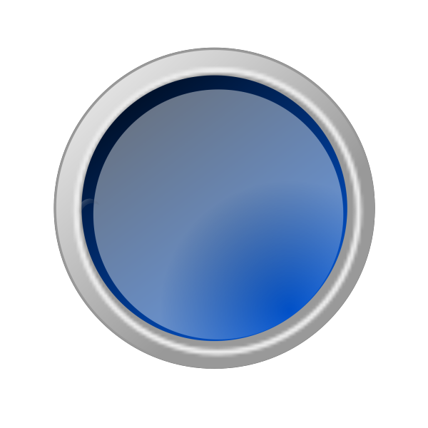 Glossy Blue Light Button PNG Clip art
