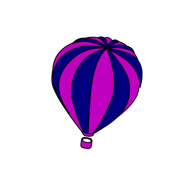 Hot Air Balloon Grey PNG Clip art