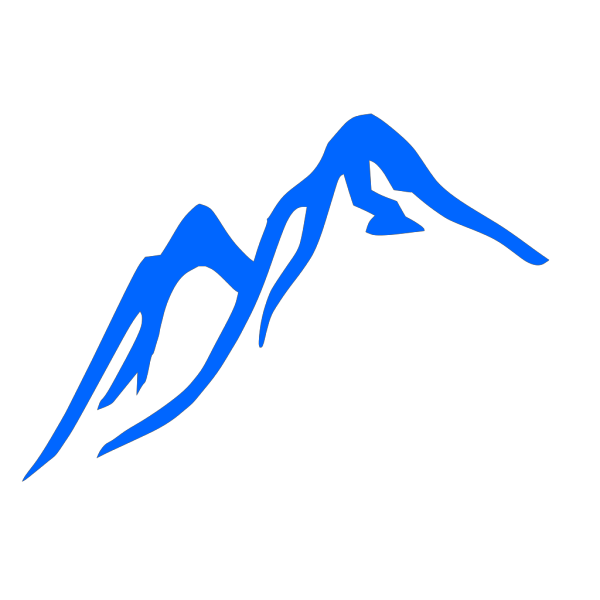 Mountain Blue PNG Clip art