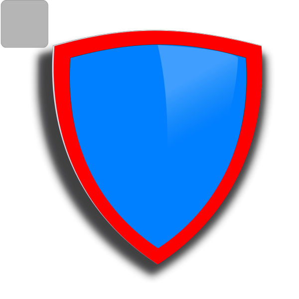 Blue-red  Security Shield PNG Clip art