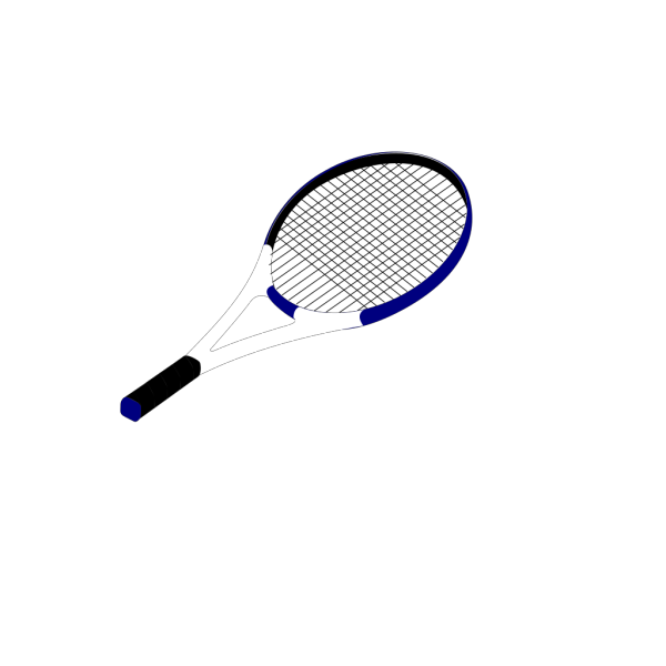 Blue Tennis Racquet  PNG Clip art