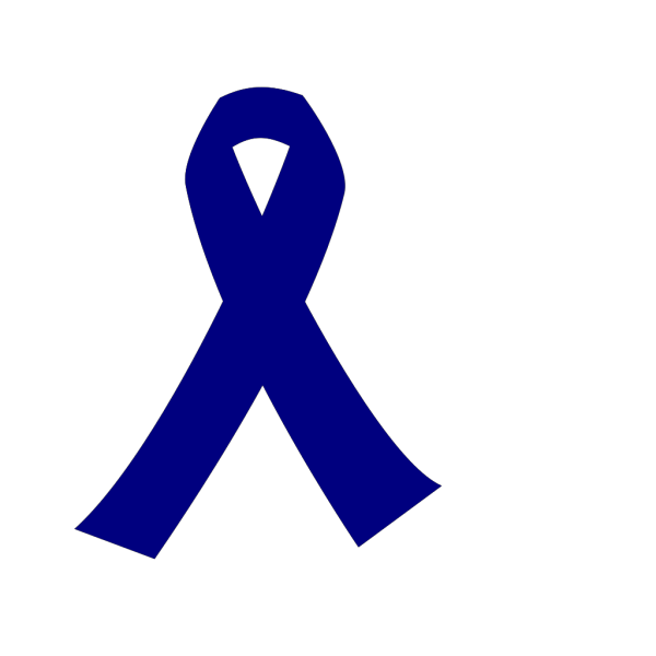 Dark Blue Cancer Ribbon PNG Clip art