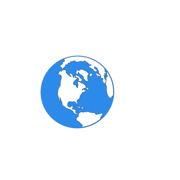 Blue Earth Icon PNG Clip art