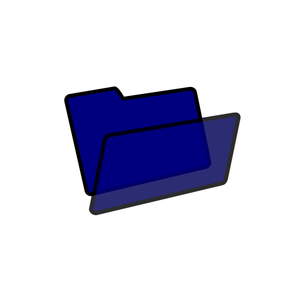 Dark Blue And Black Folder PNG Clip art