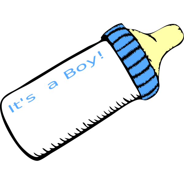 Baby Blue Bottle PNG Clip art