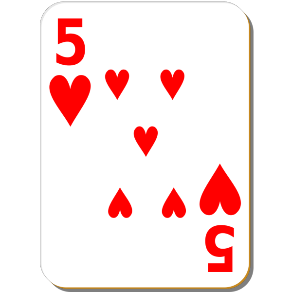 Blue Card Back With Outlined Game Symbols PNG Clip art