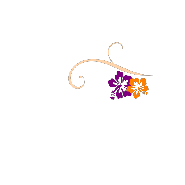 Hibiscus Swirl PNG Clip art