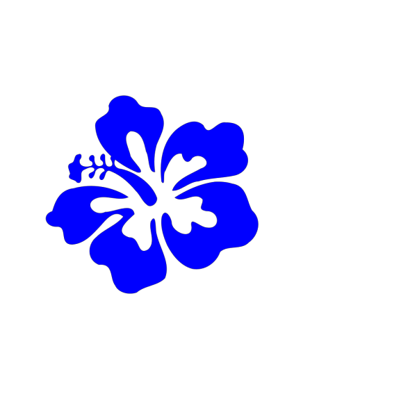 Blue Tropical Flower PNG Clip art