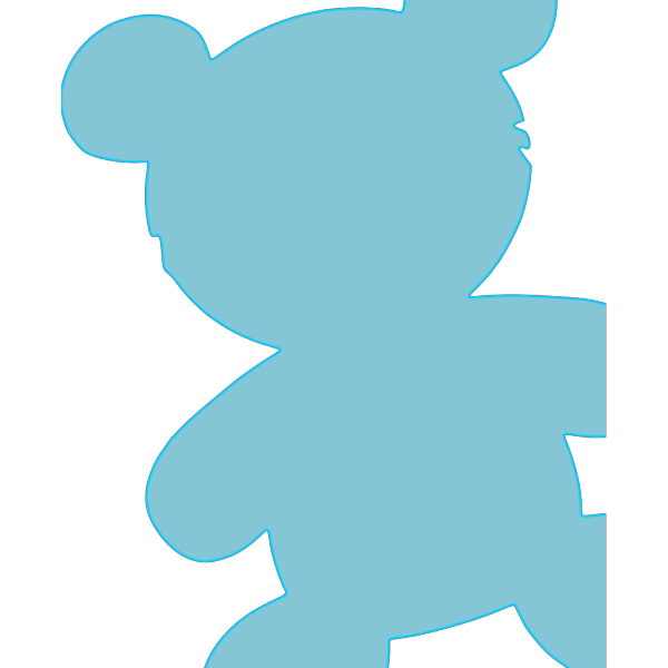 Baby Blue Teddy PNG Clip art