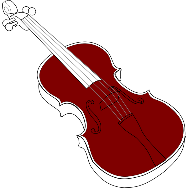 Blue Violin PNG Clip art