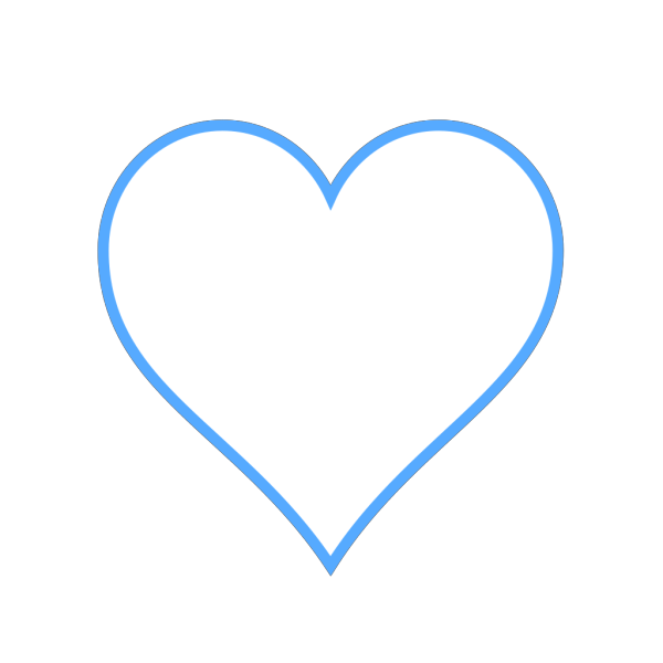 Blue Heart Kokoro PNG images