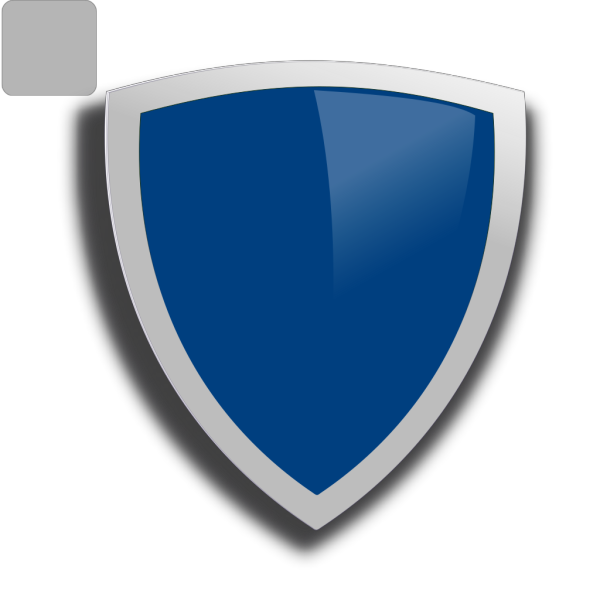 Blue Edged Shield PNG Clip art