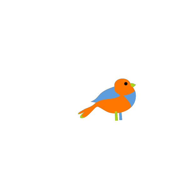 Colorful Little Bird  PNG Clip art