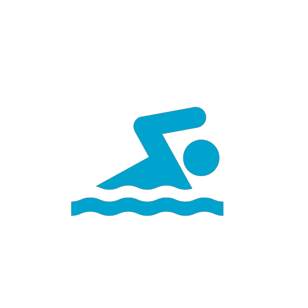 Blue Swimmer Icon No Background PNG Clip art
