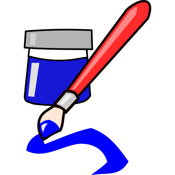 Blue Paintbrush PNG Clip art