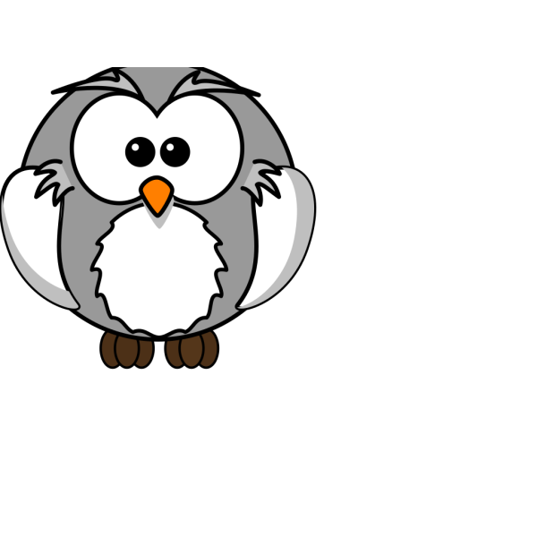 Blue Gray Owl PNG Clip art