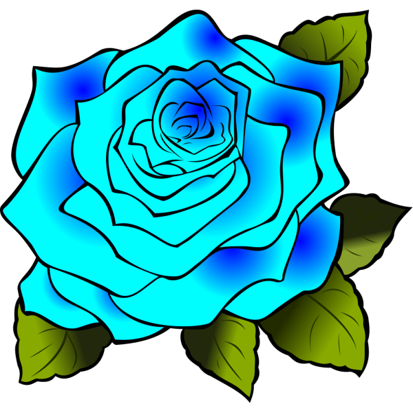 Blue Rose PNG Clip art
