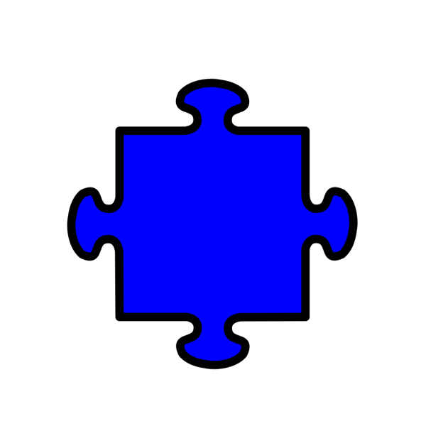 Jigsaw Practices Blue PNG Clip art