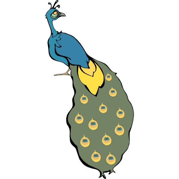 Cartoon Peacock PNG images