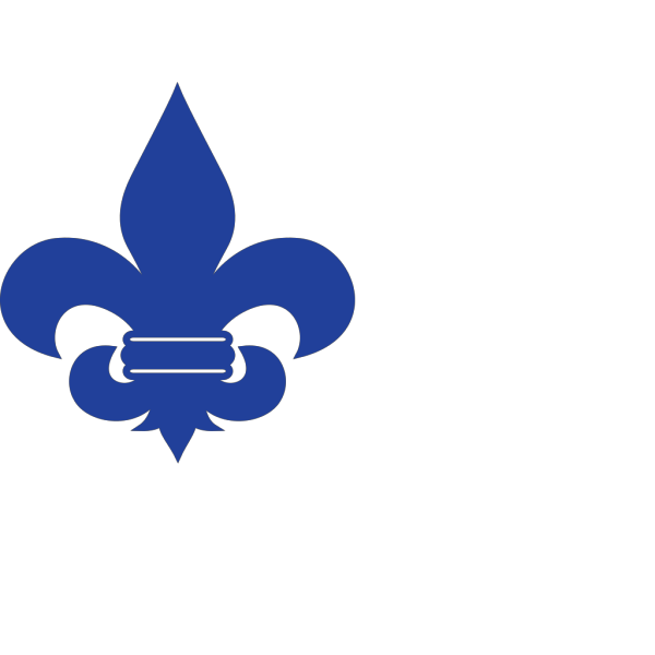 Royal Blue Fleur De Lis PNG Clip art