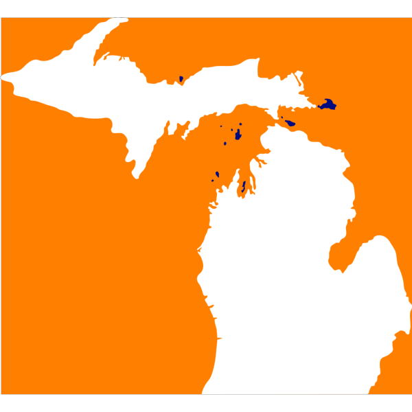 Michigan, Solid White, Blue Background PNG images