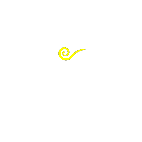 Swirl Yellow Blue Bottom PNG Clip art