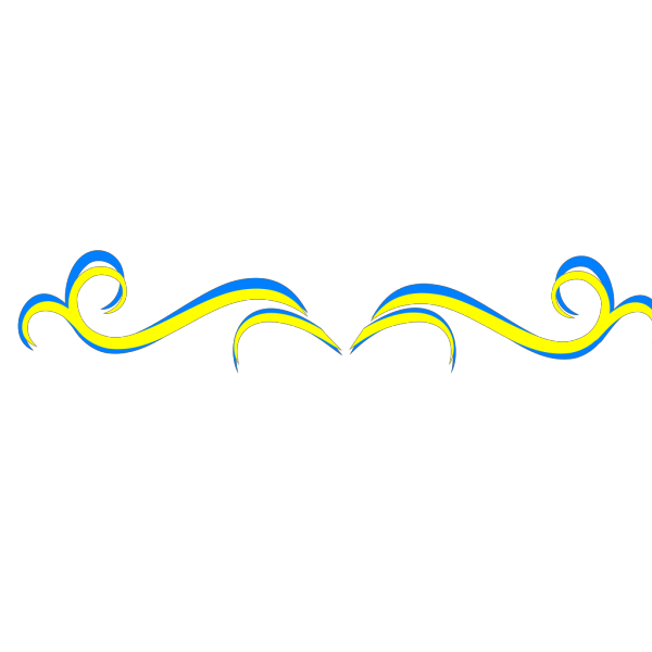 Swirl Blue Yellow PNG Clip art