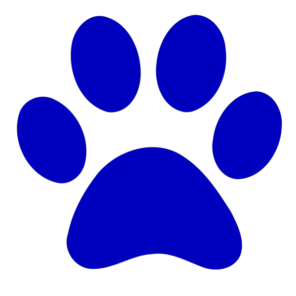True Blue Paw Print PNG images