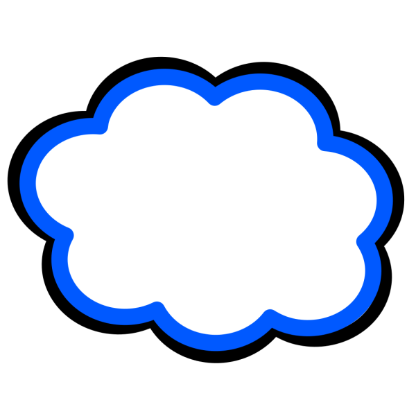 Cloud Blue Cute PNG Clip art