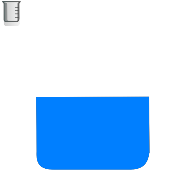 Beaker Dark Blue PNG Clip art
