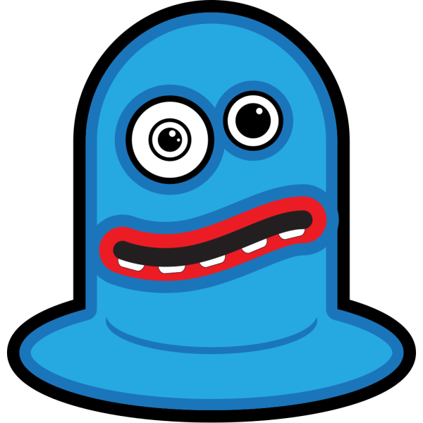 Pink And Blue Monster PNG Clip art