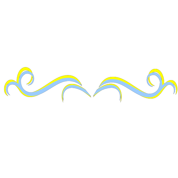 Swirl Yellow Blue Peri PNG Clip art