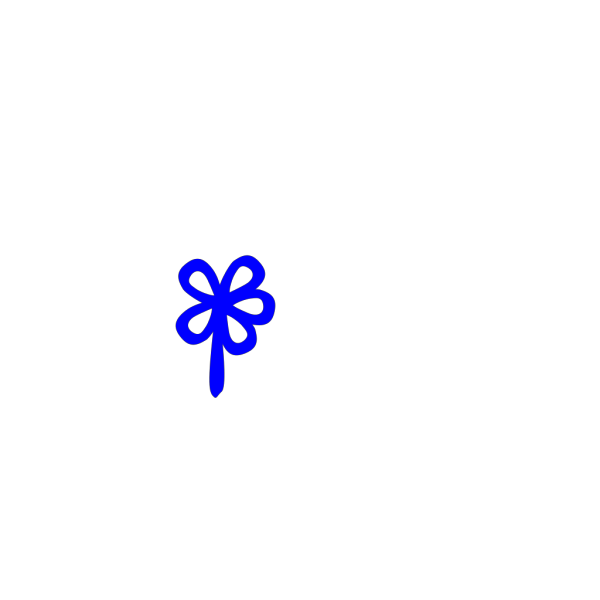 Blue Flower PNG Clip art