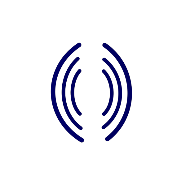 Radio Waves All Blue PNG Clip art