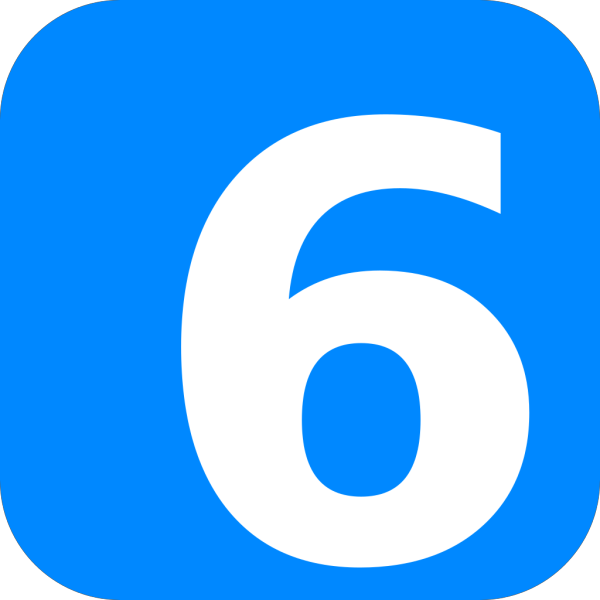 Blue Number One PNG Clip art